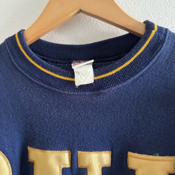 Vintage Legends Bruins Navy and Gold Paw Sweater size Large Bold - Picture 6 of 9